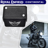 FRONT FLUID RESERVOIR COVER - Black for Royal Enfield - CONTINENTAL GT