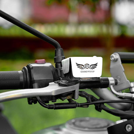 FRONT FLUID RESERVOIR COVER - Silver for Royal Enfield - SCRAM 411