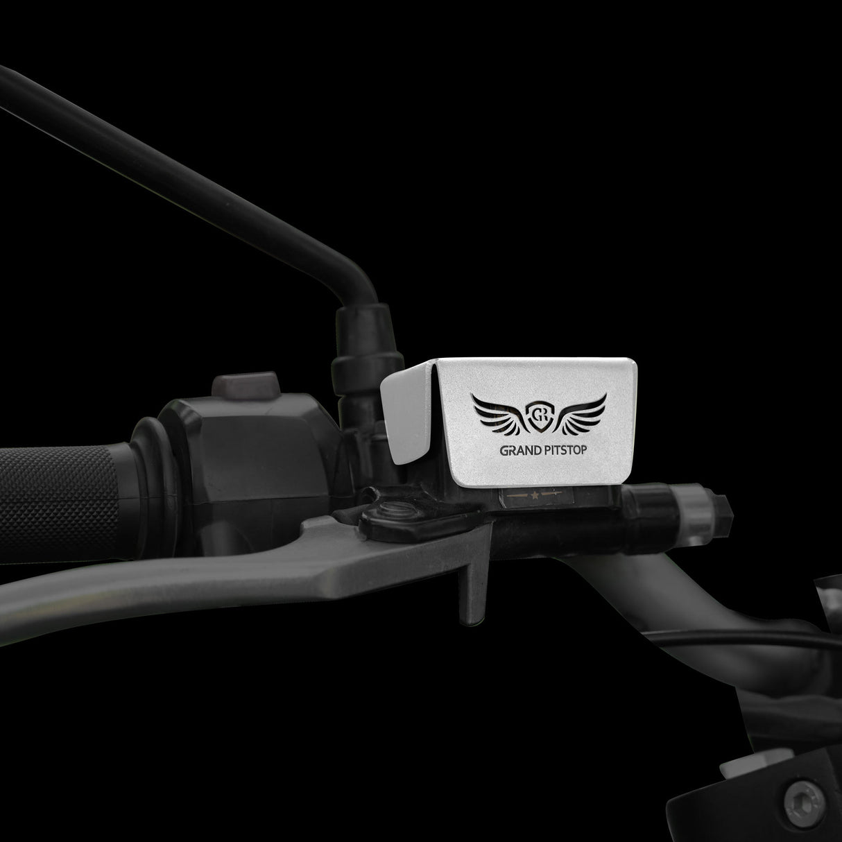 FRONT FLUID RESERVOIR COVER - Silver for Royal Enfield - SCRAM 411