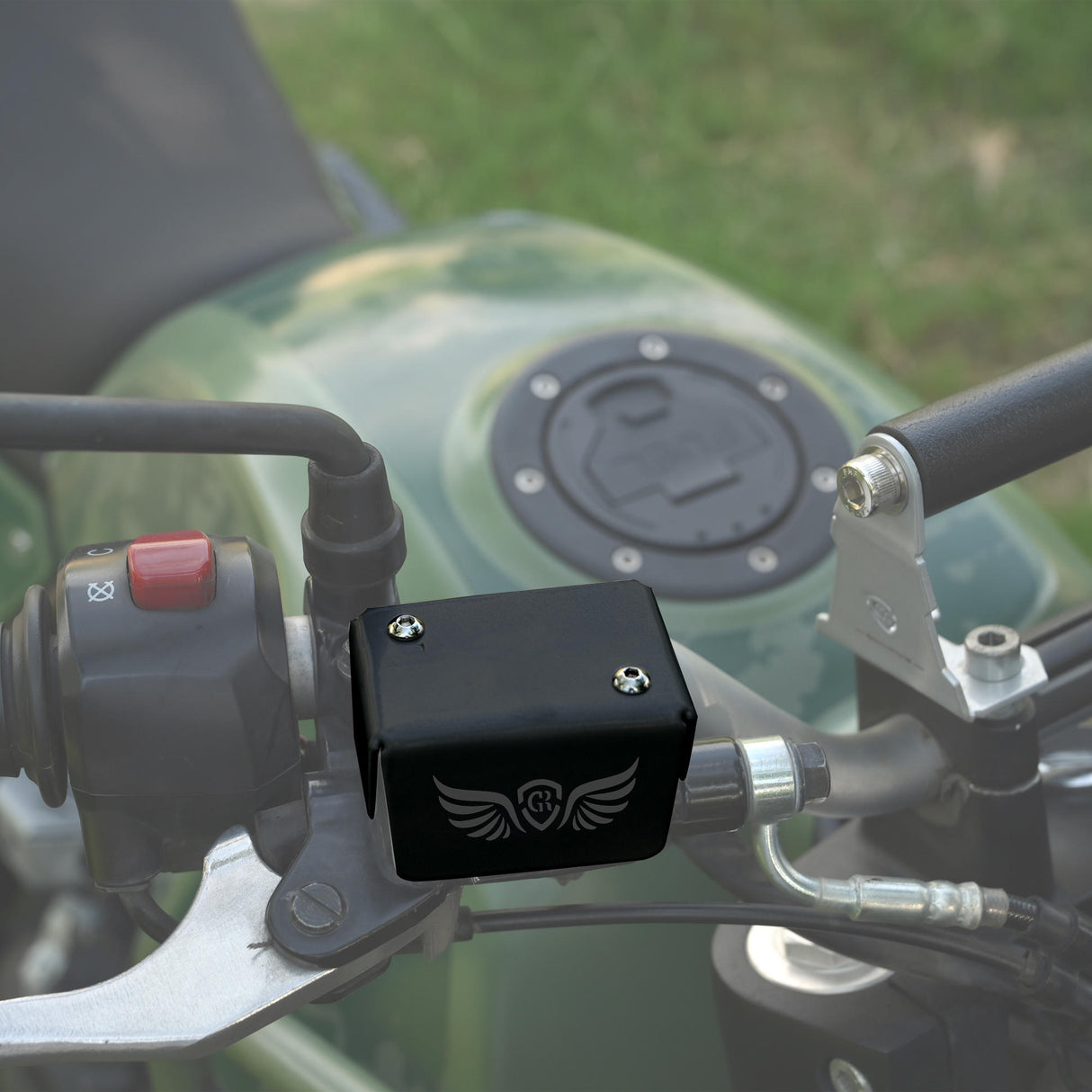 Front Fluid Reservoir Cover For Royal Enfield Himalayan - BS4-BS6 Model (2019-2021) - Black