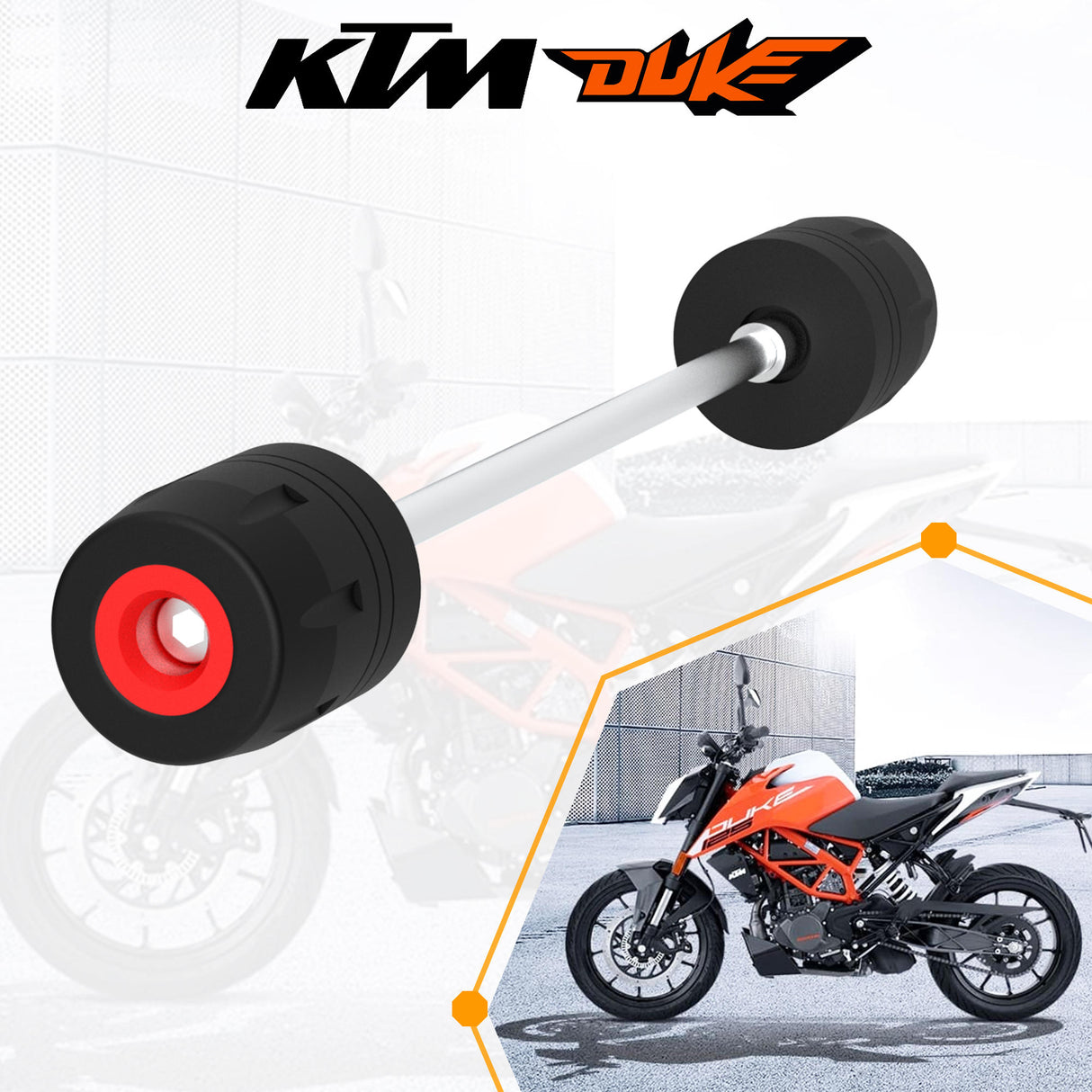 Front Fork Slider for KTM DUKE 150 - Black