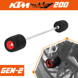 Front Fork Slider for KTM DUKE 200 Gen 2 Black