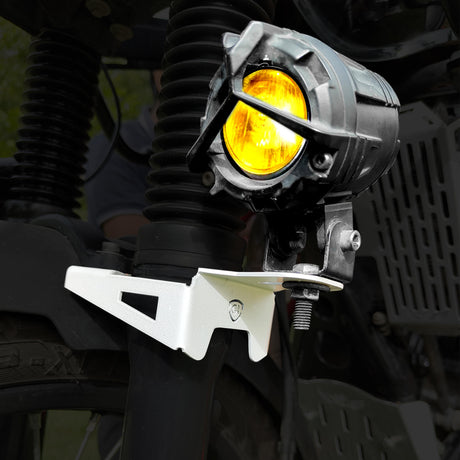 Fog Light Mount For Royal Enfield Himalayan - BS4-BS6 Model (2019-2021) - Silver
