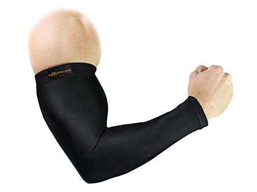 Arm Sleeve and Face Mask Combo, Pack of 2, Black)
