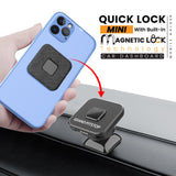 Quick Lock Mini GEN-1 with in-built MAGNETIC LOCK Technology car dashboard Mobile Holder