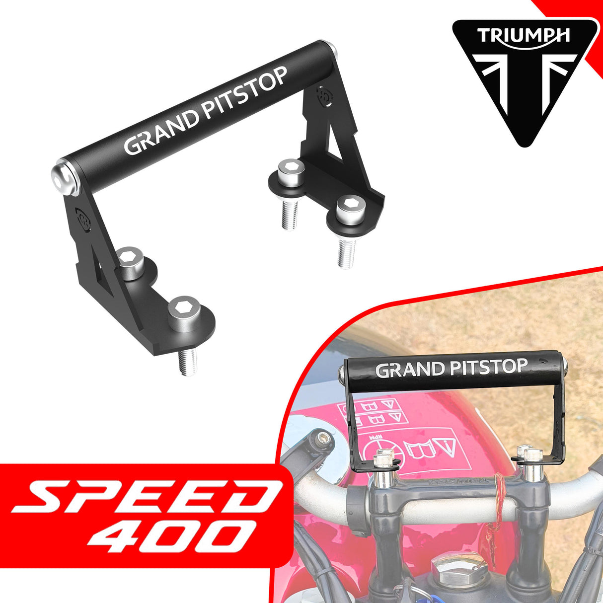 GPS MOUNT for TRIUMPH SPEED 400 - Black