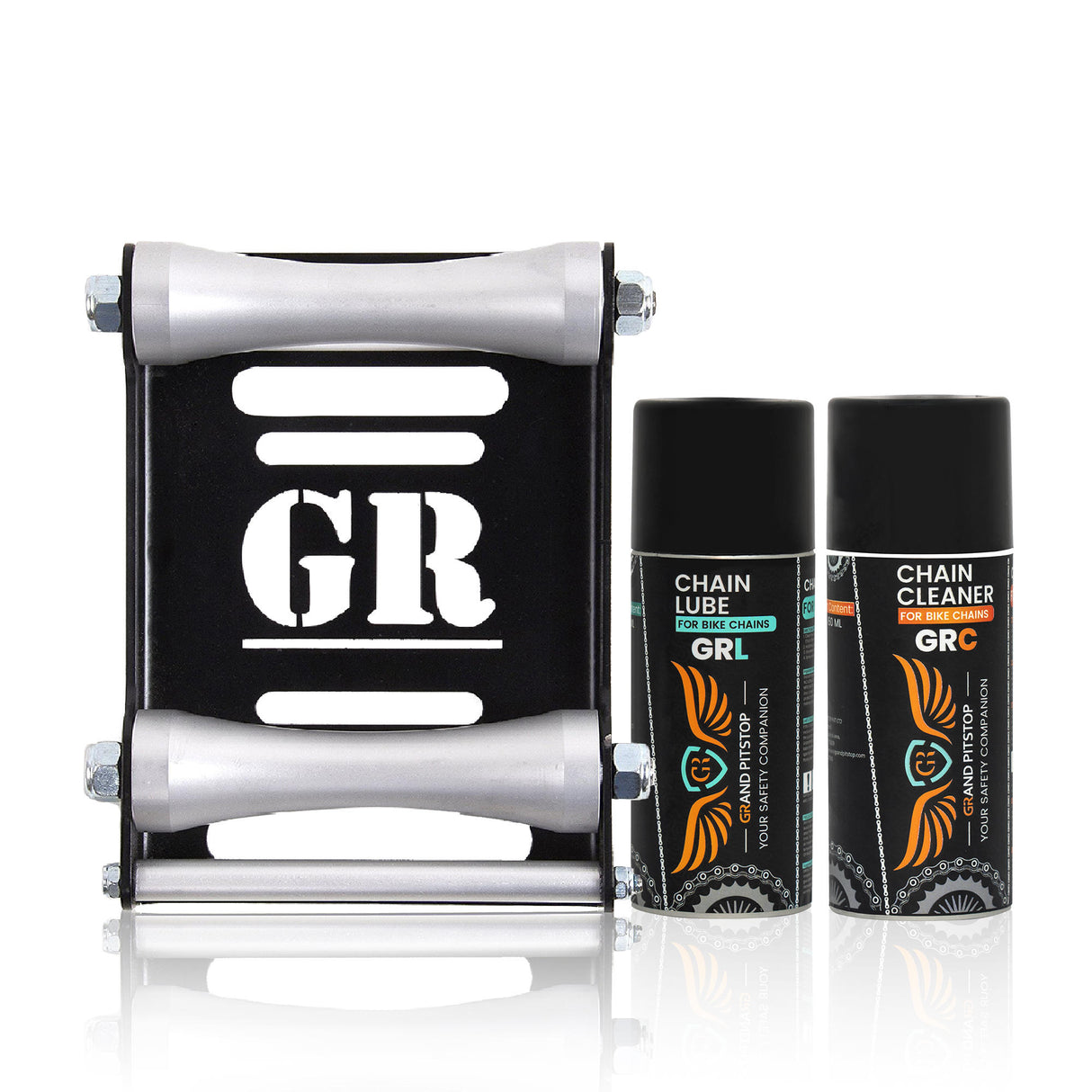 Combo of GR Chain Cleaner-160ml & GR Chain Lube-160ml & Groller Large
