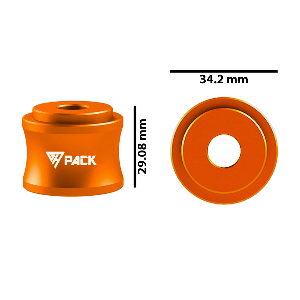 Handlebar Risers for KTM Duke125/200/250/390 - Orange