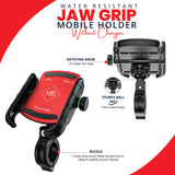 Jaw Grip Aluminium Mobile Holder - Red