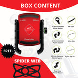 Jaw Grip Aluminium Mobile Holder - Red
