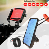 Jaw Grip Aluminium Mobile Holder - Red