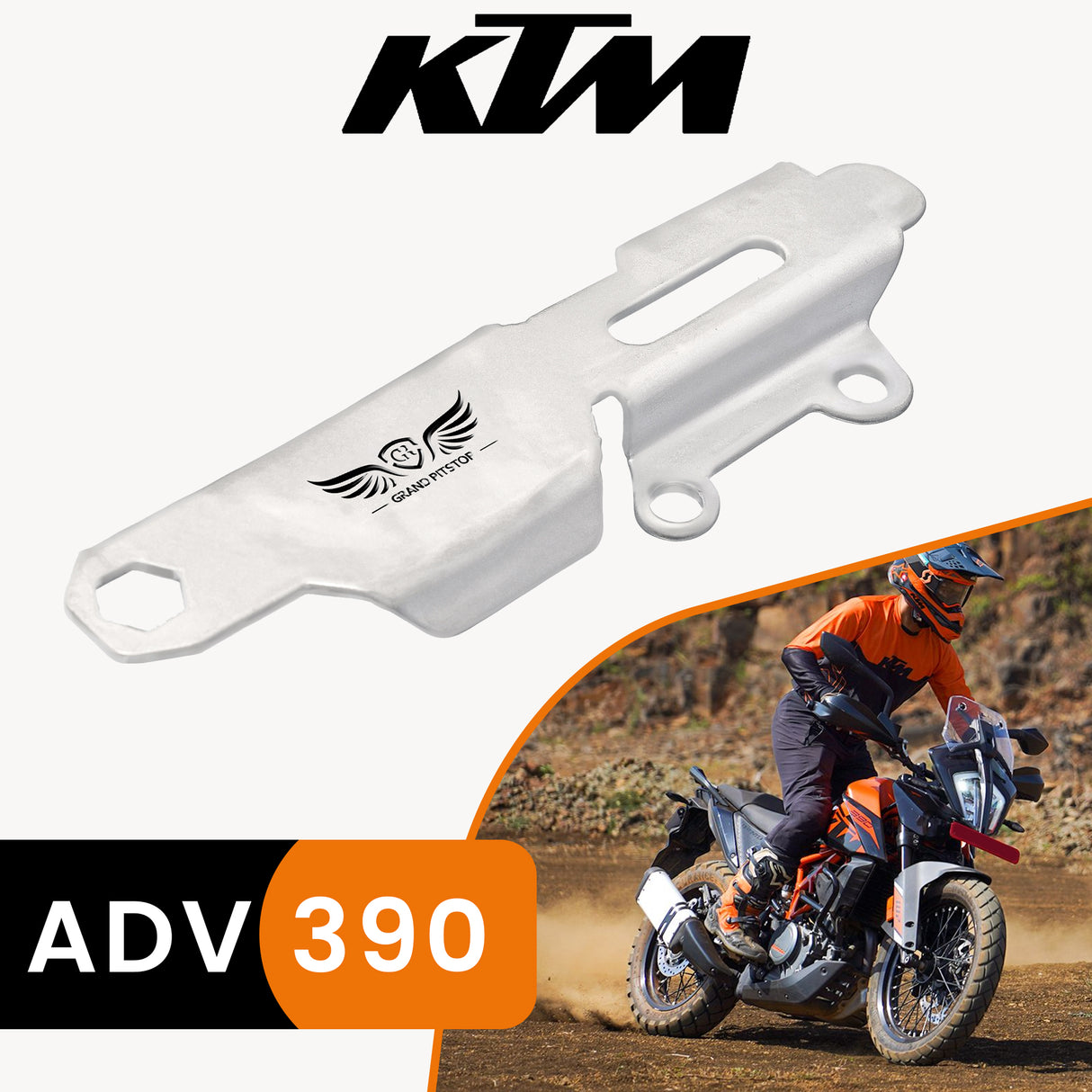 MASTER CYLINDER PROTECTOR - Silver for KTM - ADV 390