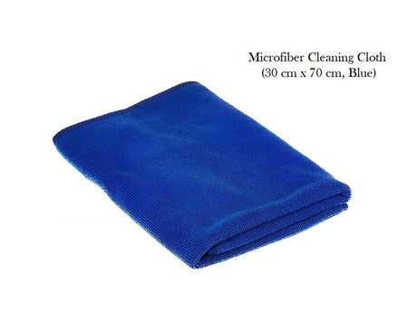 Microfibre Cleaning Cloth - Car / Motorbike - 30 cm X 70 cm - 1 Blue, 1 Brown