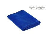 Microfibre Cleaning Cloth - Car / Motorbike - 30 cm X 70 cm - 1 Blue, 1 Green