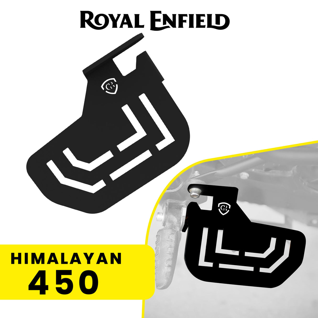 Pillion Footrest for Royal Enfield Himalayan 450 - Black-Left