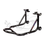 Dismantable Rear Paddock Stand with Skate Wheels - Black - (Bike Wt upto: 450 kgs)