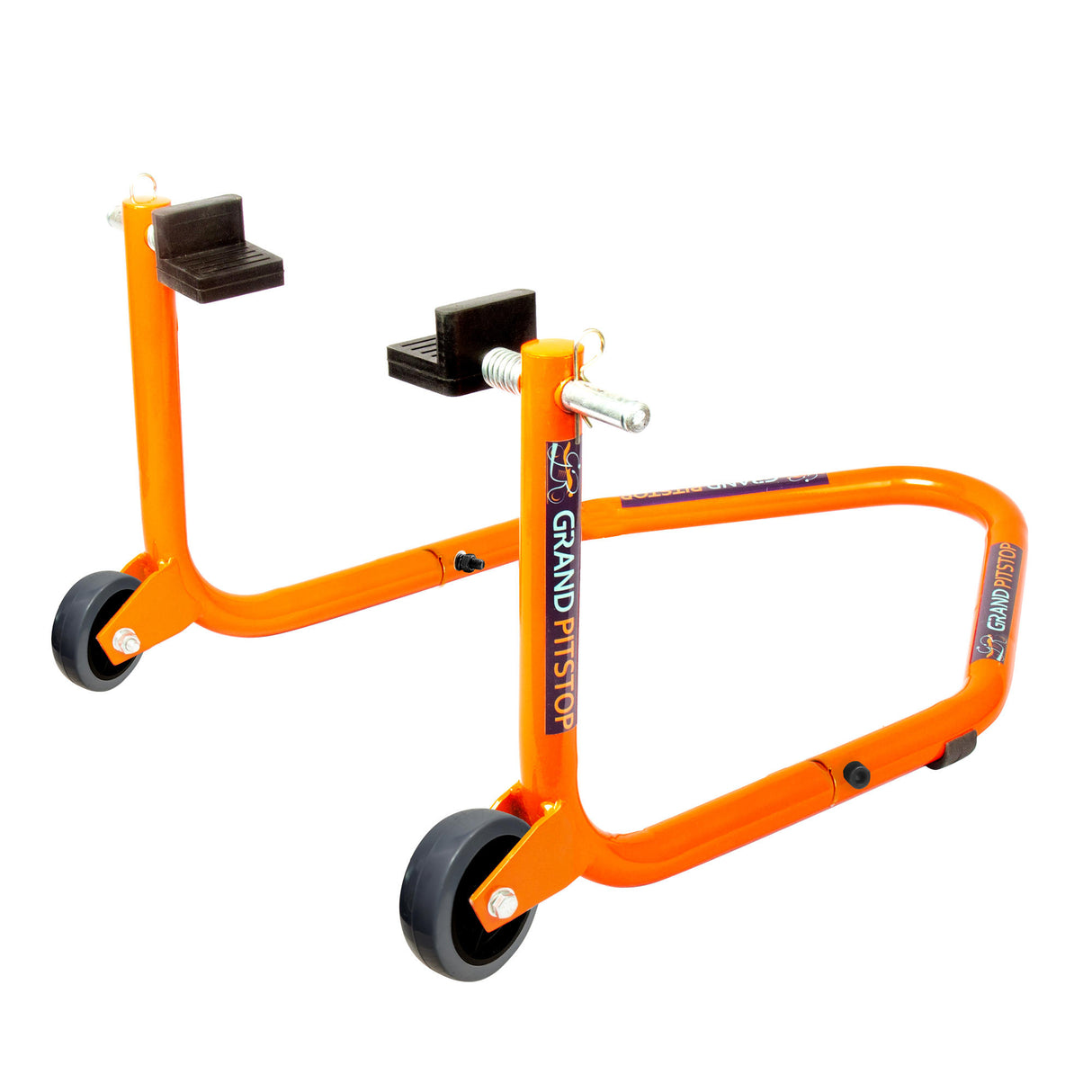 Dismantable Standard Rear Paddock Stand without Skate Wheels - Orange - (Bike Wt upto: 185 kgs)