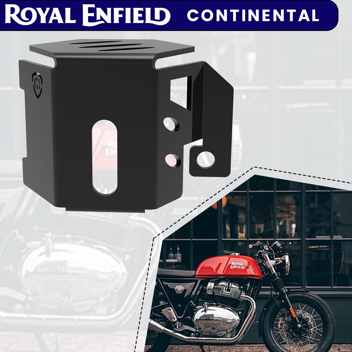 REAR BRAKE FLUID CAP - Black for Royal Enfield - CONTINENTAL GT