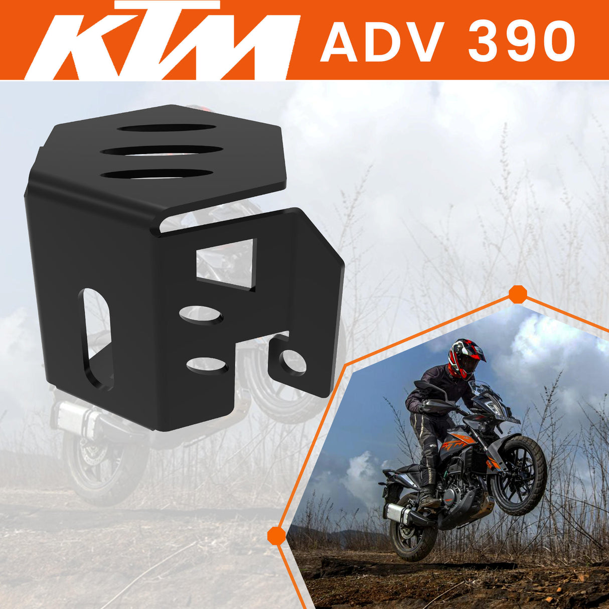 Rear Brake Fluid Cap for KTM ADVENTURE 390 X Black