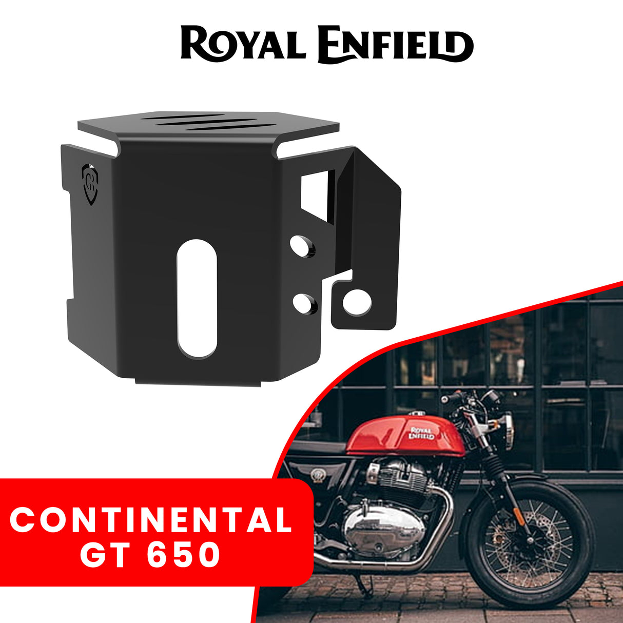 REAR BRAKE FLUID CAP - Black for Royal Enfield - CONTINENTAL GT