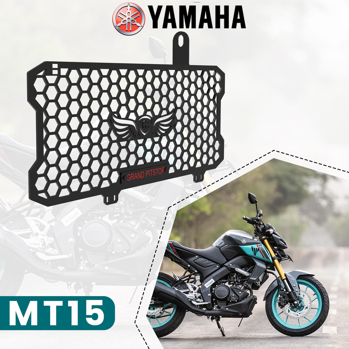 Buy Radiator Grill for Yamaha MT15 - Black Online | GrandPitstop