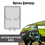 RADIATOR GRILL - Silver for Royal Enfield - INTERCEPTOR