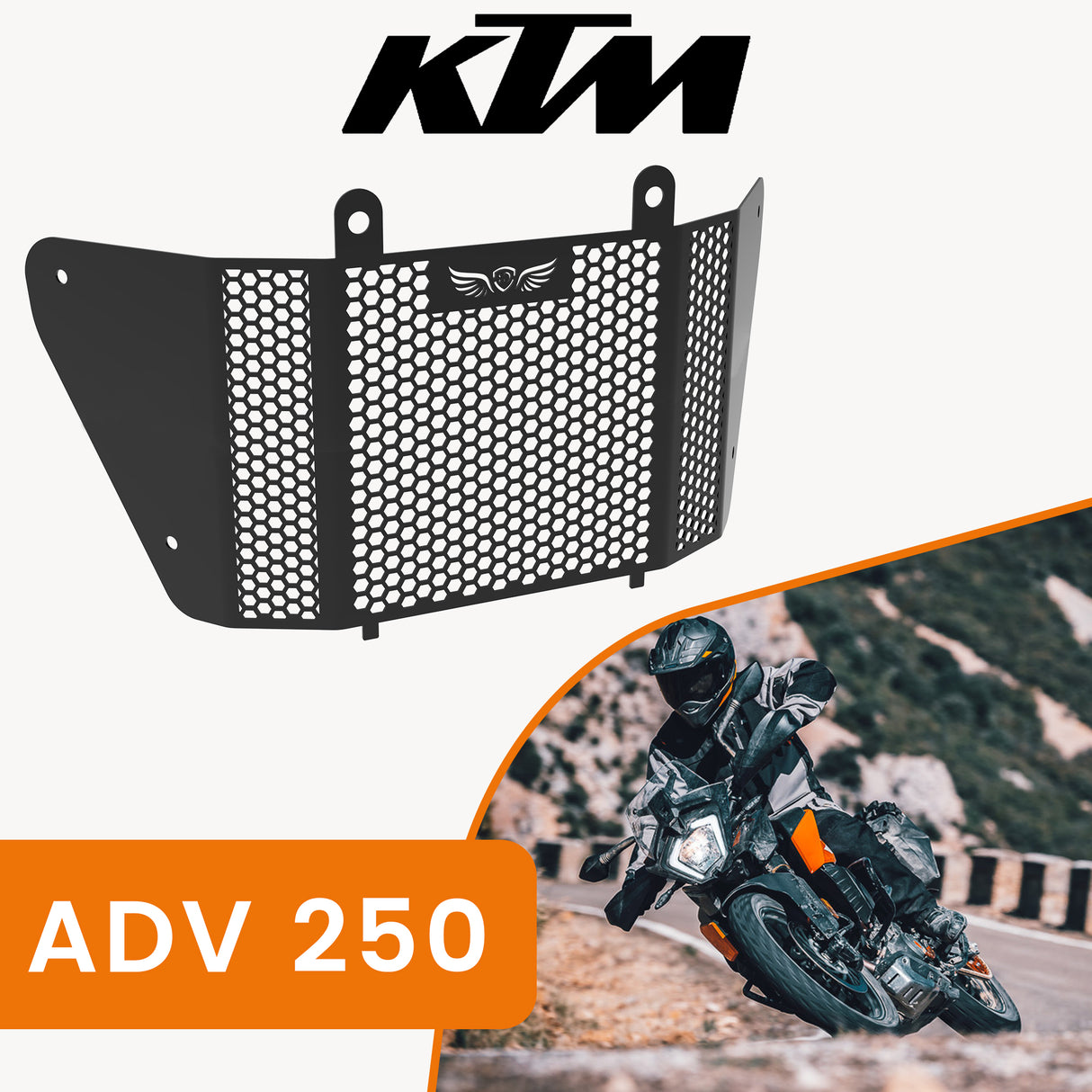 RADIATOR GRILL - Black for KTM - ADV 250