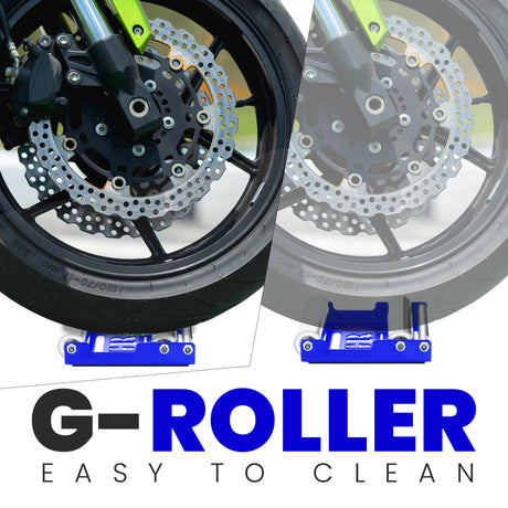 Small Groller - Paddock Stand Replacement - Blue - (Bike Wt upto : 170 kgs)