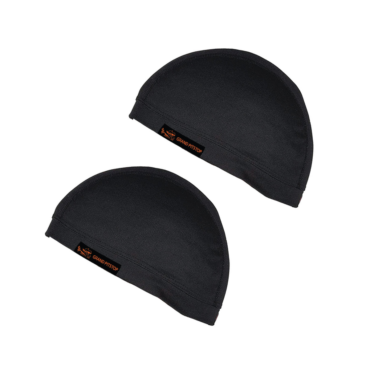 Skull Cap (Pack of 2, Black)