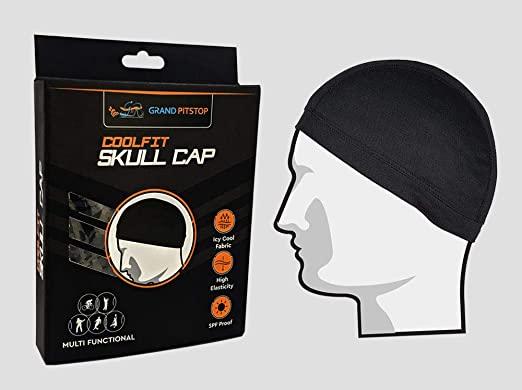 Skull Cap (Pack of 2, Black)