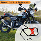 SADDLE STAY (PAIR) - Black/Red for Royal Enfield - SCRAM 411