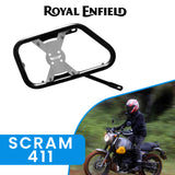 SADDLE STAY (PAIR) - Black/Silver for Royal Enfield - SCRAM 411