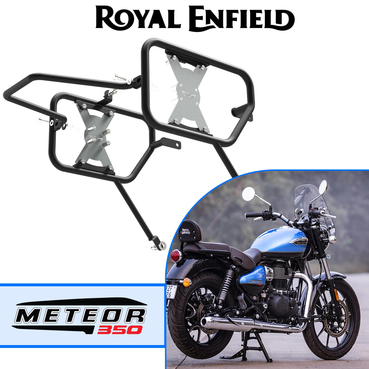 Saddle Stay for Royal Enfield Meteor 350 - Black