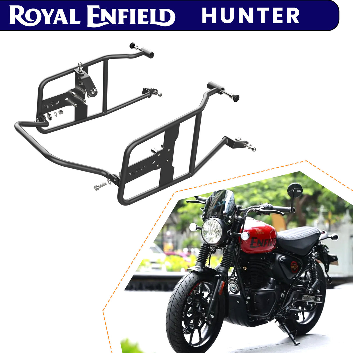 Saddle Stay for Royal Enfield Hunter - Black