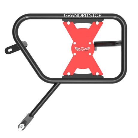 SADDLE STAY (PAIR) - Black/Red for Royal Enfield - CONTINENTAL GT