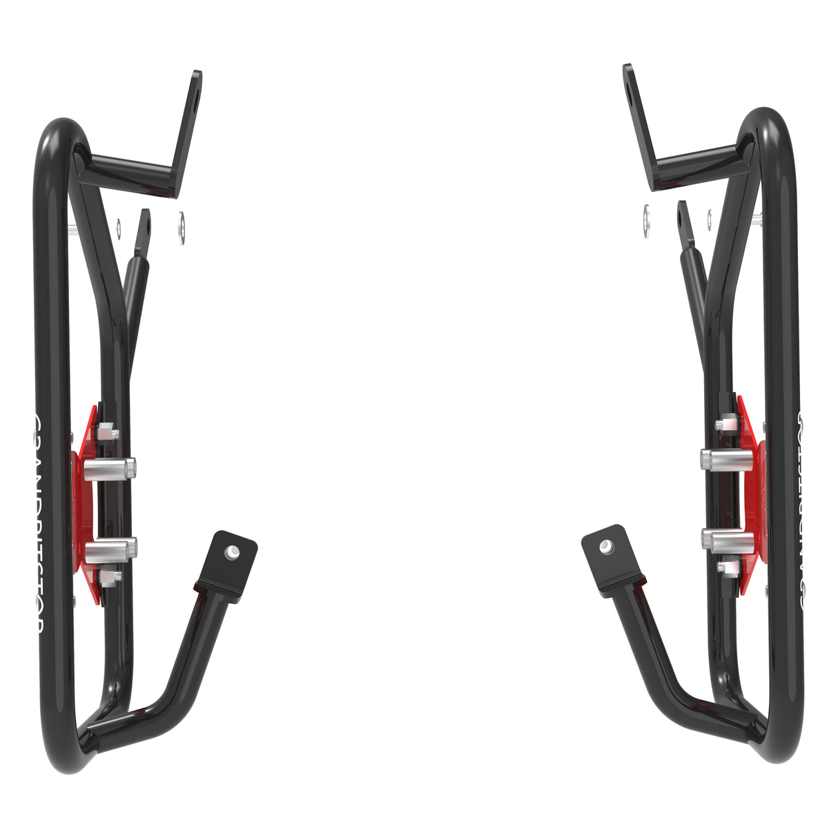 SADDLE STAY (PAIR) - Black/Red for Royal Enfield - CONTINENTAL GT