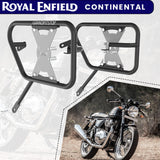 SADDLE STAY (PAIR) - Black/Silver for Royal Enfield - CONTINENTAL GT