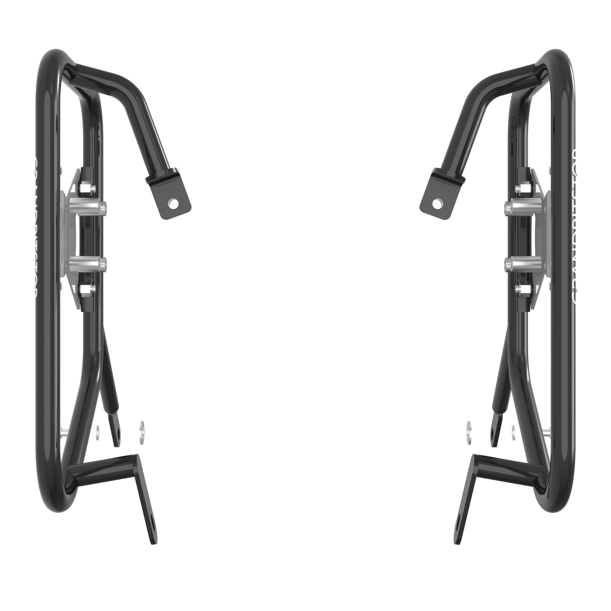 SADDLE STAY (PAIR) - Black/Silver for Royal Enfield - INTERCEPTOR