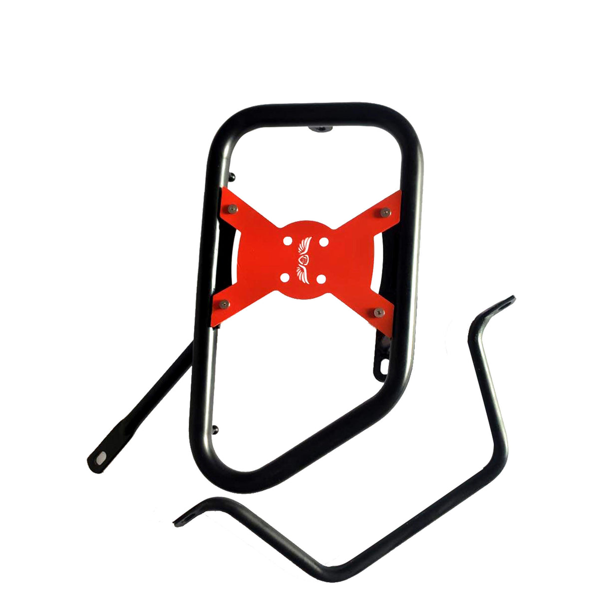 Saddle Stay (Pair) with Jerry Can Mounting For Royal Enfield Himalayan-Black + Red
