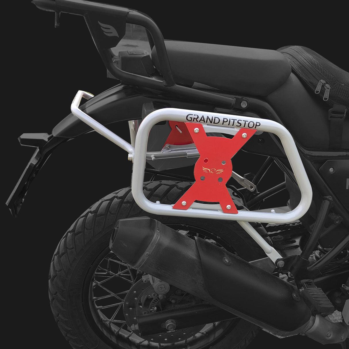 Saddle Stay for Royal Enfield Himalayan - Silver/Red