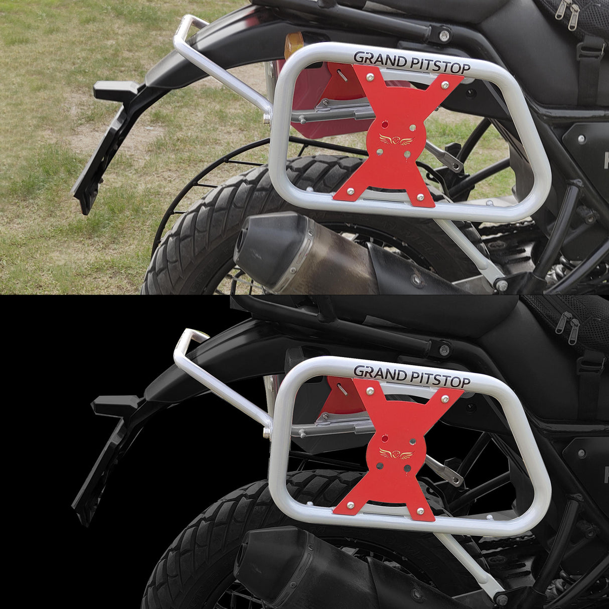 Saddle Stay for Royal Enfield Himalayan - Silver/Red
