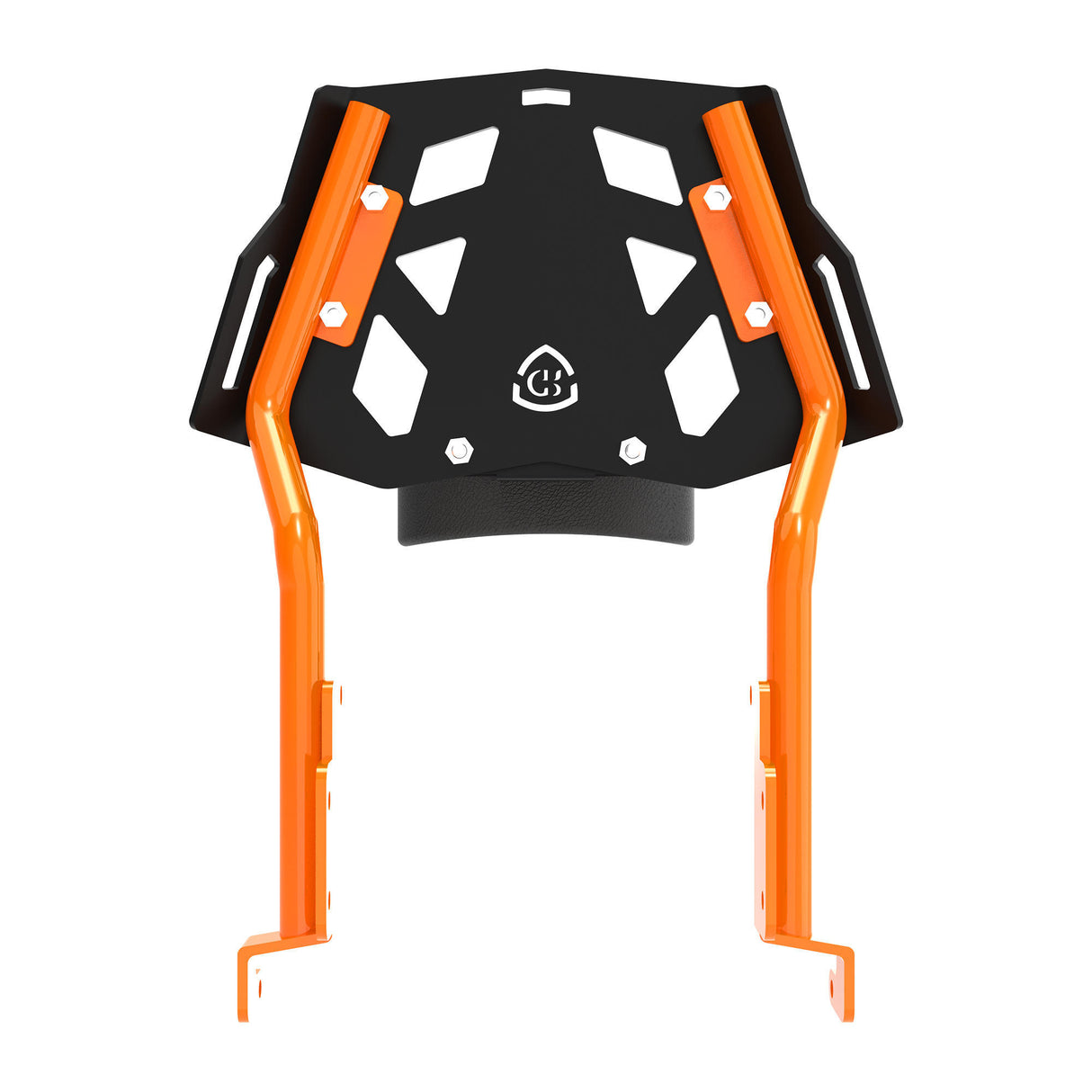 Toprack with Backrest for KTM DUKE 390/250 Gen 3 - Black/Orange