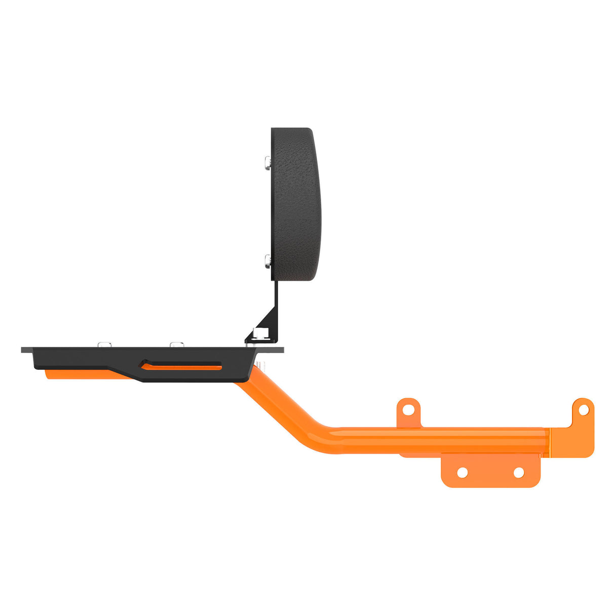 Toprack with Backrest for KTM DUKE 390/250 Gen 3 - Black/Orange