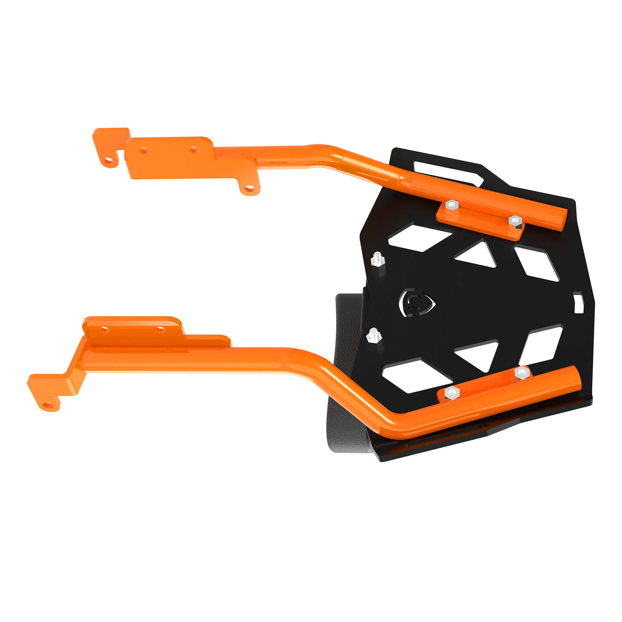 Toprack with Backrest for KTM DUKE 390/250 Gen 3 - Black/Orange