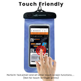 Universal Waterproof Mobile Pouch (Pack of 2) - iPhone, Samsung, Pixel, Mi, Oneplus, Realme up to 7.0 inch - Blue